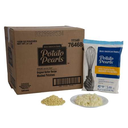 Baf Potato Pearls Potato Pearls Gluten Free Excel Potato Pearls 28 oz., PK12 76468